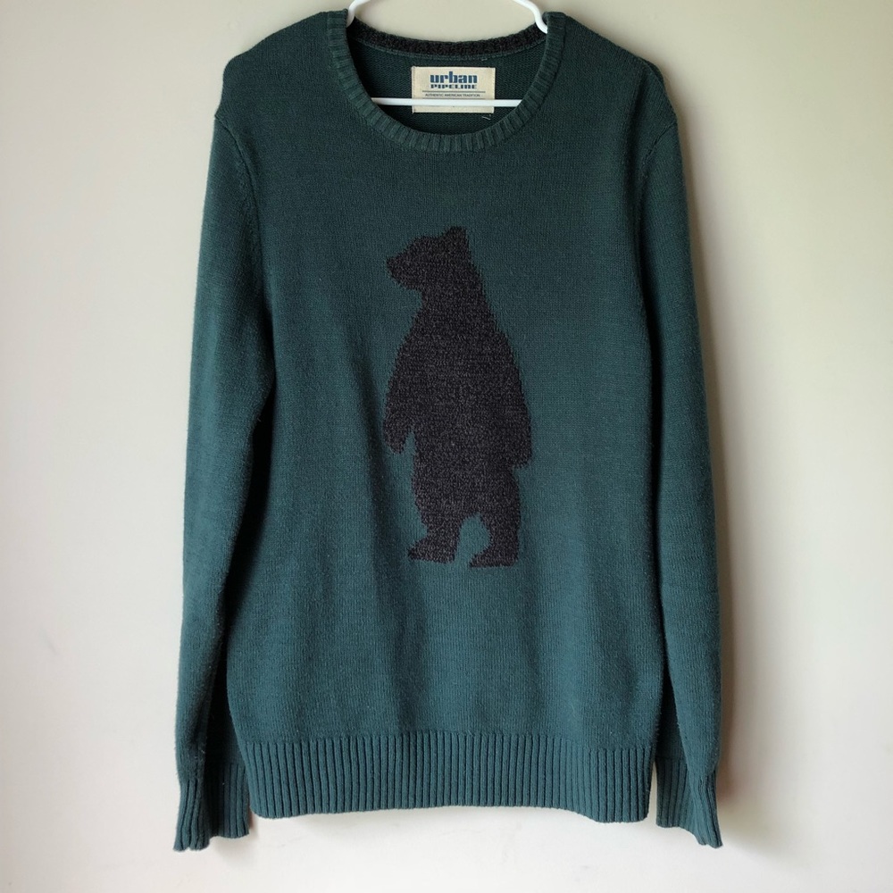Urban Pipeline Sweater (Size Large) Forest Green - Picture 2 of 3